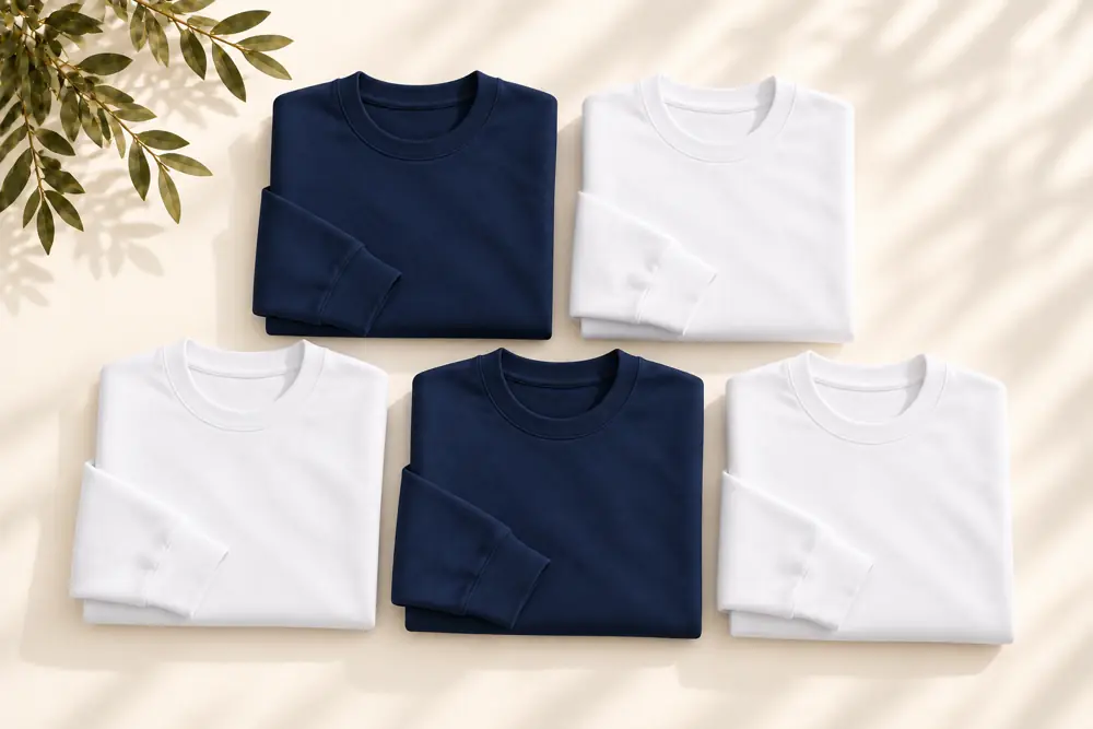 Pack Inverno sem Capuz — 3 sweatshirts sem capuz + 2 calças + 1 colete por trabalhador